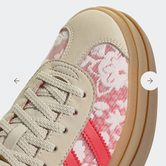 Adidas Gazelle Bold Red and White Sneakers - Picture 15 of 17